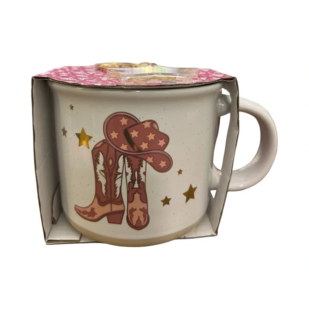 🤠✨ Cowgirl Boot & Hat Mug Gift Set ✨🤠